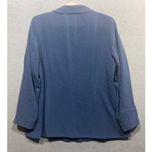 Jessica London Womens Plus Size 18W Bi-Stretch Blazer Navy Blue NWOT $149 - Picture 4 of 11